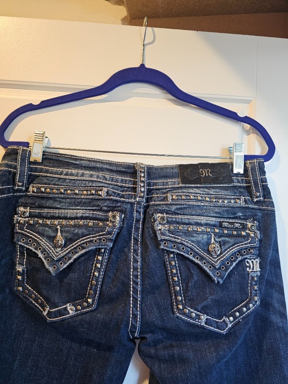 Miss Me Jeans DK BLUE 30/ Short Inseam 32 Model #JP7231BV - Picture 5 of 13